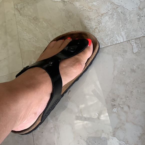 Birkenstocks Gizeh Black Thong‎ Sandal Black Size 7 -7.5 - Picture 6 of 9